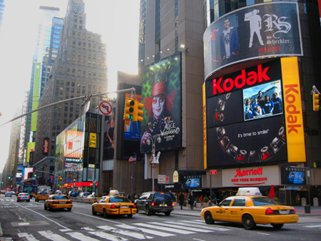 Kodak Billboard New York Times Square