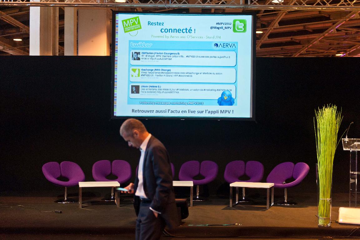 Aerva Streaming Twitter at MPV 2012