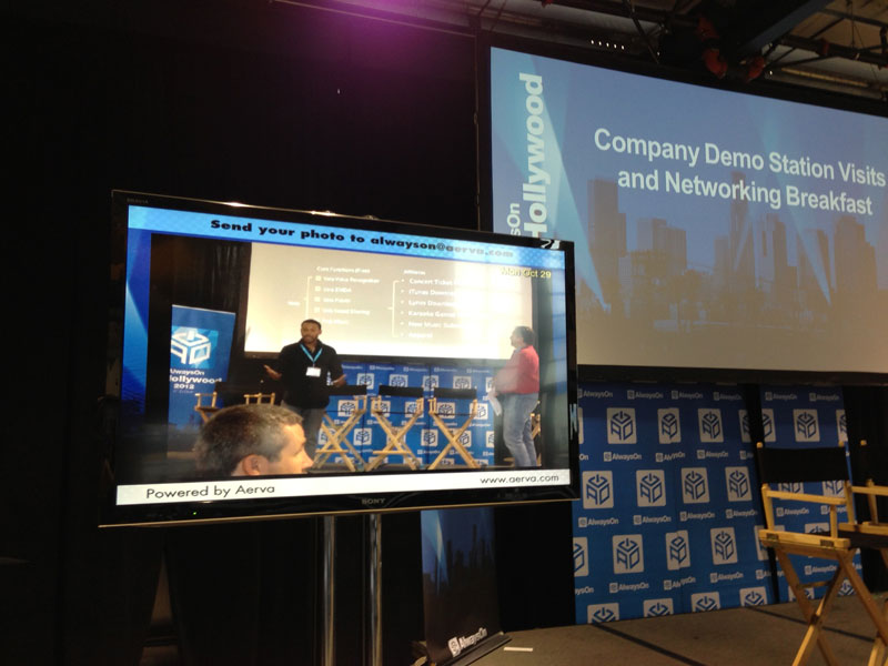 pic2screen, aerva applications for DOOH, at OnHollywood