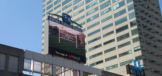 Fountain Square LED billboard
