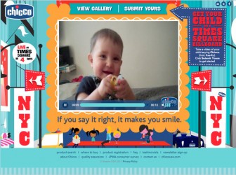 Chicco Launches Digital Interactive Campaign on Times Square Billboard with Aerva Technology