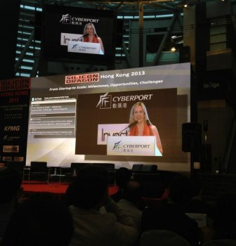 Silicon Dragon Hong Kong Features Aerva AerTweet on LED Wall