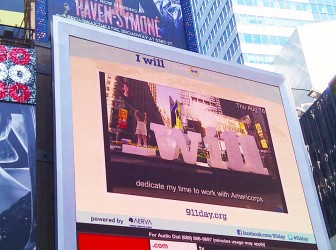 Aerva Powers Times Square 9/11 Tribute Project