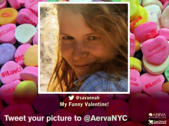Aerva Celebrates Valentine’s Day by Sharing the “Luv” in Times Square