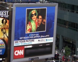 Lady Gaga Fans Celebrate Album Release with AerTweet Pic2Screen Frenzy