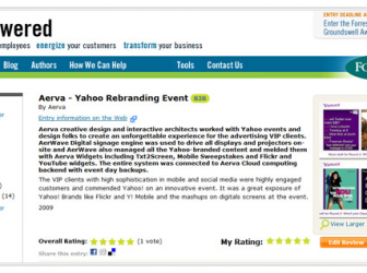 Aerva Campaigns Featured on Forrester’s Groundswell Awards Blog