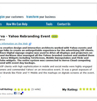 Aerva Campaigns Featured on Forrester’s Groundswell Awards Blog