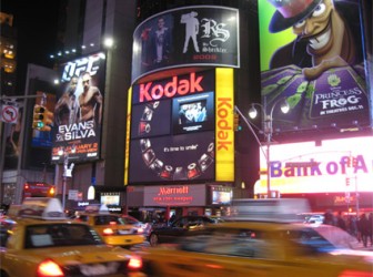 Kodak’s Picture-to-Screen Application at Times Square, powered by Aerva