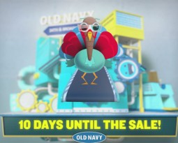 Old Navy Runs Countdown to 3 Day Sales Event using AerWave on Kodak Times Square Billboard