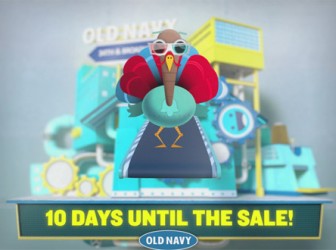 Old Navy Runs Countdown to 3 Day Sales Event using AerWave on Kodak Times Square Billboard